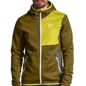 Ortovox Men's Olive & Lime Zip Jacket